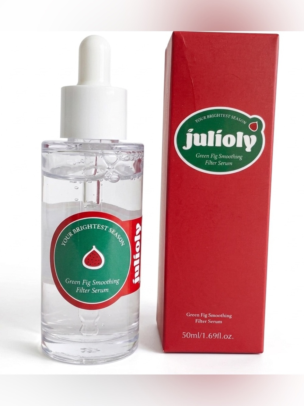 NIB Julioly Green Fig Smoothing Filter Serum 50ml / 1.69 fl. oz. Korean Skincare